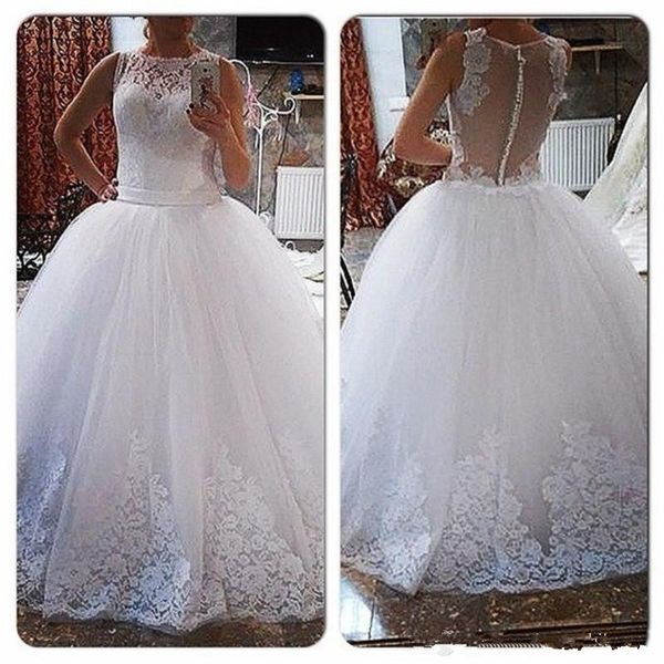 ball gown princess white wedding dresses jewel neck sleeveless lace tulle floor length bridal gowns custom size
ball gown princess white wedding dresses jewel neck sleeveless lace tulle floor length bridal gowns custom size