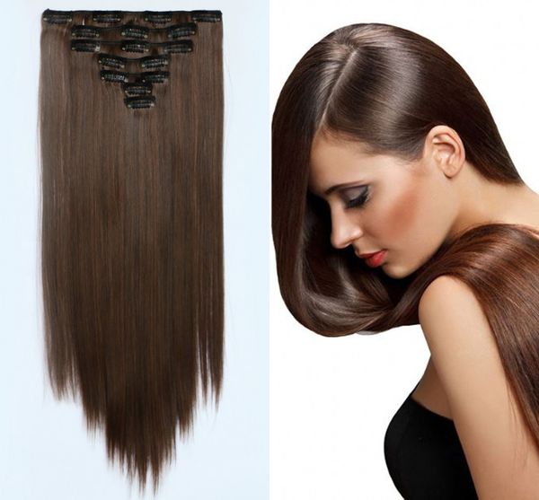 sara kinky straight clip in hair extension 8 pcs/set 60cm 24" clips on synthetic hair pieces hairpiece extensions, Black;brown
sara kinky straight clip in hair extension 8 pcs/set 60cm 24" clips on synthetic hair pieces hairpiece extensions, Black;brown