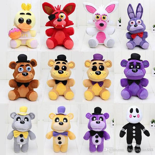 25СМ-30СМ FNAF пять ночей в Фредди медведь Фокс Бонни Чика Золотой Фредди кошмар Fredbear
25СМ-30СМ FNAF пять ночей в Фредди медведь Фокс Бонни Чика Золотой Фредди кошмар Fredbear