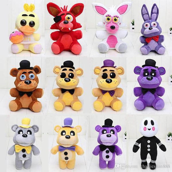 

25СМ-30СМ FNAF пять ночей в Фредди медведь Фокс Бонни Чика Золотой Фредди кошмар Fredbear