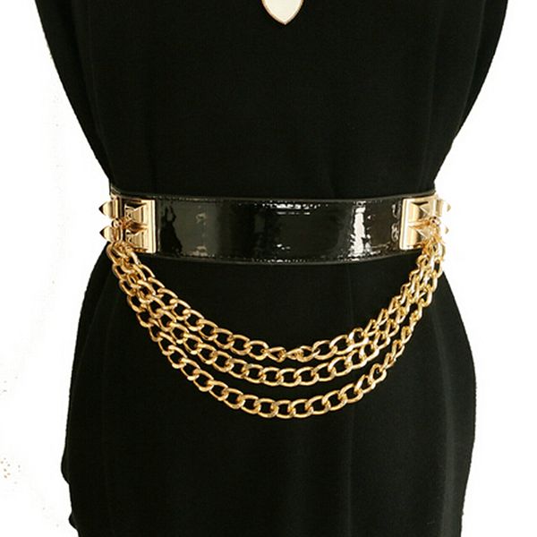 wholesale- europe fashion wild rivet chain tassel belts dress decoration women elastic girdle waist chain nightclub accessories belts, Black;brown
wholesale- europe fashion wild rivet chain tassel belts dress decoration women elastic girdle waist chain nightclub accessories belts, Black;brown