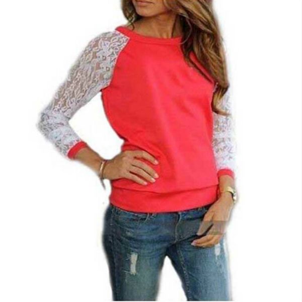 lace blouses shirts women long sleeve blouse blusa feminina shirt blouse solid o neck casual shirts 5 colors, White
lace blouses shirts women long sleeve blouse blusa feminina shirt blouse solid o neck casual shirts 5 colors, White
