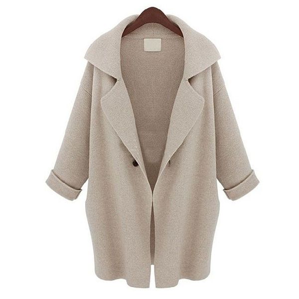 wholesale-2016 autumn winter new casual turn-down collar loose slim long women knitwear coat cardigan sweater thick jacket plus size, White;black
wholesale-2016 autumn winter new casual turn-down collar loose slim long women knitwear coat cardigan sweater thick jacket plus size, White;black