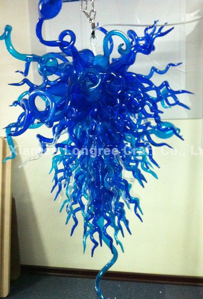 lamps zhongshan guzhen colored chandeliers lights energy saving light source style long shape hand blown glass led chandelier lighting