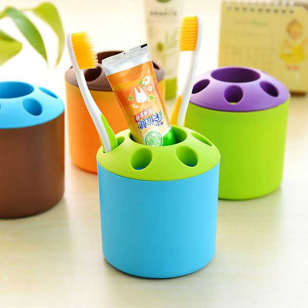 creative candy-colored porous toothpaste, toothbrush holder deskmultifunction pen holder shelves
creative candy-colored porous toothpaste, toothbrush holder deskmultifunction pen holder shelves