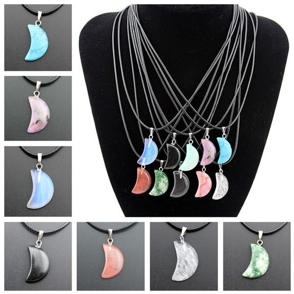 necklace jewelry healing crystals point turquoise amethyst rose quartz chakra natural stone pendants rope leather necklaces, Silver
necklace jewelry healing crystals point turquoise amethyst rose quartz chakra natural stone pendants rope leather necklaces, Silver