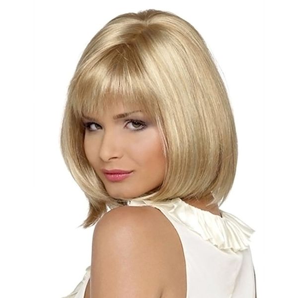 gracefulvara new synthetic wigs short straight hair blonde wig for women glamorous fashion, Black;brown
gracefulvara new synthetic wigs short straight hair blonde wig for women glamorous fashion, Black;brown