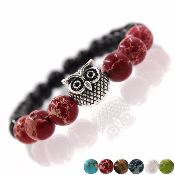 wholesale new arrival men women beaded bracelets retro owl natural stone beads bracelet lovers jewelry ing, Black
wholesale new arrival men women beaded bracelets retro owl natural stone beads bracelet lovers jewelry ing, Black