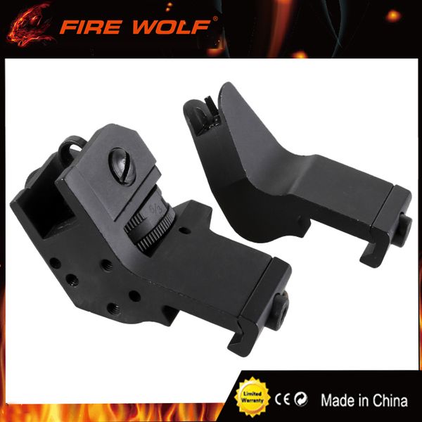 FIRE WOLF Tactical Hunting Flip Up Front Rear 45 Degree Adjustable Rapid Transition Backup Iron Sight Set High Quality
FIRE WOLF Tactical Hunting Flip Up Front Rear 45 Degree Adjustable Rapid Transition Backup Iron Sight Set High Quality