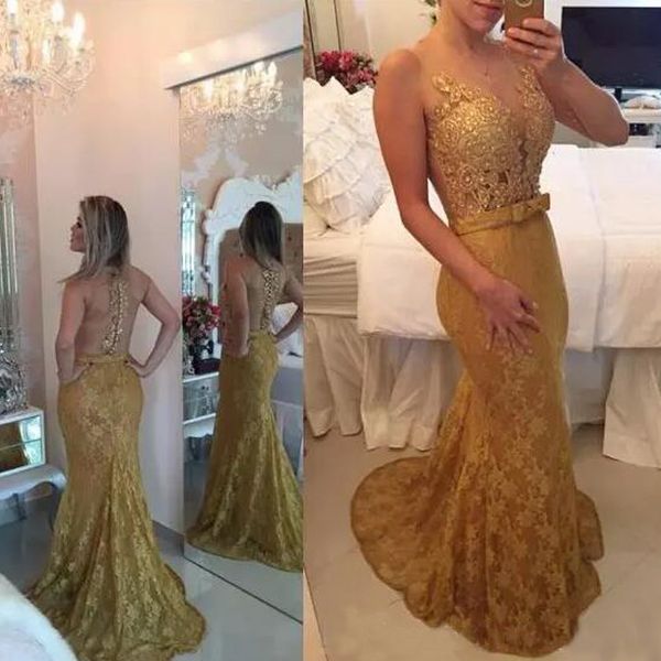 gold lace prom dresses mermaid illusion evening gowns new special occasion dress for women custom made formal dress, Black
gold lace prom dresses mermaid illusion evening gowns new special occasion dress for women custom made formal dress, Black