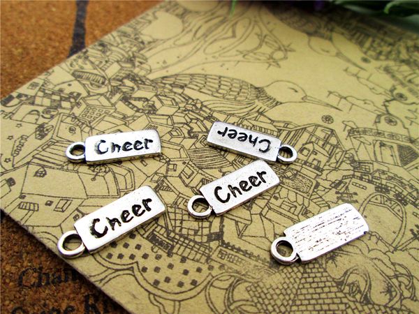 90pcs cheer charms antiqued silver tone cheer charm pendants 17x18mm, Bronze;silver
90pcs cheer charms antiqued silver tone cheer charm pendants 17x18mm, Bronze;silver