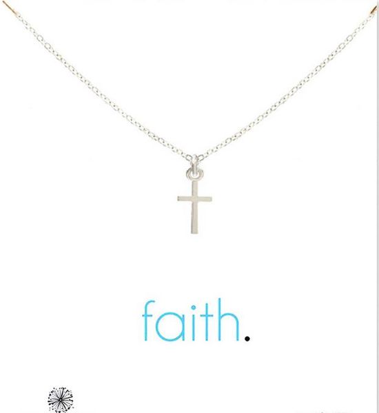 with card cute necklace with little silver and gold color corss pendant (faith), noble and delicate
with card cute necklace with little silver and gold color corss pendant (faith), noble and delicate