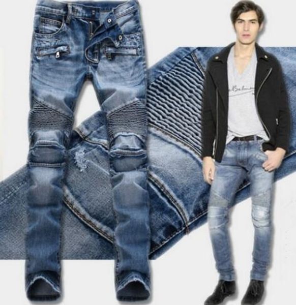 wholesale- 2017 ide brand men jeans straight slim biker jeans cotton cozy denim man skinny bule slim male trousers, Blue
wholesale- 2017 ide brand men jeans straight slim biker jeans cotton cozy denim man skinny bule slim male trousers, Blue