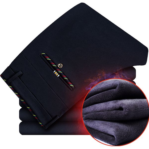 wholesale- thick men casual cargo pants winter warm velvet business trousers male black/navy mens stretch pants plus size slim fit overalls
wholesale- thick men casual cargo pants winter warm velvet business trousers male black/navy mens stretch pants plus size slim fit overalls