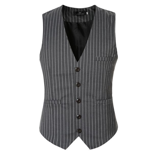 wholesale- 2016 slim fit striped dress vests for men good qaulity mens suit vest male waistcoat casual size 3xl, Black;white
wholesale- 2016 slim fit striped dress vests for men good qaulity mens suit vest male waistcoat casual size 3xl, Black;white