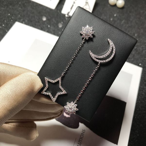 s925 sterling silver stud earrings eardrop long star moon micro-inlaid zircon earbob fashion earrings sterling silver jewelry hypoallergenic 
s925 sterling silver stud earrings eardrop long star moon micro-inlaid zircon earbob fashion earrings sterling silver jewelry hypoallergenic