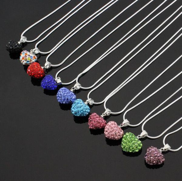 good a++ popular full diamond drill ceramic clay peach heart necklace chain chain wfn379 (with chain) mix order 20 pieces a lot, Silver
good a++ popular full diamond drill ceramic clay peach heart necklace chain chain wfn379 (with chain) mix order 20 pieces a lot, Silver