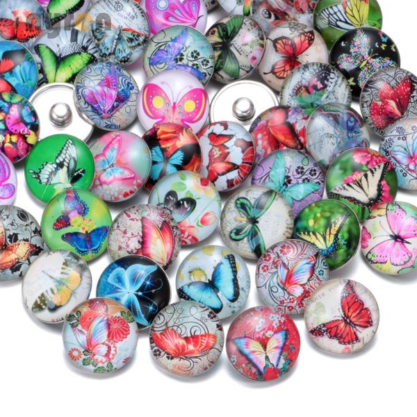 50pcs/lot Fashion Mixed Colors Butterfly Series 18mm Glass Snap Button Jewelry Fit Snap Bracelet Jewelry
50pcs/lot Fashion Mixed Colors Butterfly Series 18mm Glass Snap Button Jewelry Fit Snap Bracelet Jewelry