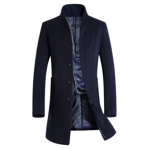 wholesale- thick wool coat men 2016 winter brand wool blends cashmere coat men slim fit mens pea coat fashion manteau homme overcoat black
wholesale- thick wool coat men 2016 winter brand wool blends cashmere coat men slim fit mens pea coat fashion manteau homme overcoat black