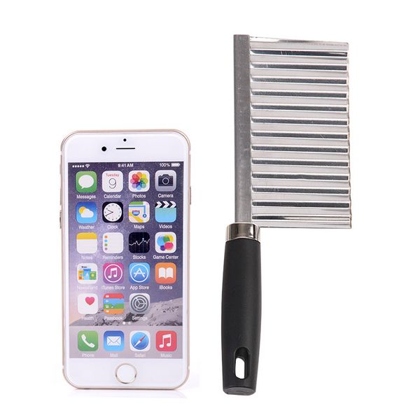 multi-functional factory supply stainless steel potato slicer potato knife vegetable wavy cutter with black plastic handle
multi-functional factory supply stainless steel potato slicer potato knife vegetable wavy cutter with black plastic handle