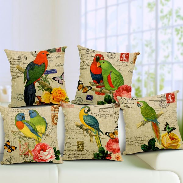 parrot cushion cover decorative pillow cover car pillow 45x45cm sofa coussins capa de almofada housse de coussin kussenhoes chair home decor
parrot cushion cover decorative pillow cover car pillow 45x45cm sofa coussins capa de almofada housse de coussin kussenhoes chair home decor