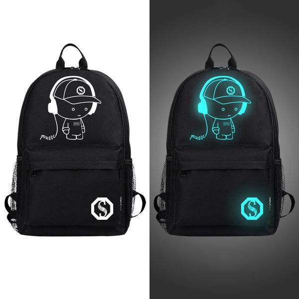 Fashion Noctilucent Men's Backpack Anime Luminous Teenagers Women's Student Cartoon School Bags Large Capacity Casual Backpack
Fashion Noctilucent Men's Backpack Anime Luminous Teenagers Women's Student Cartoon School Bags Large Capacity Casual Backpack