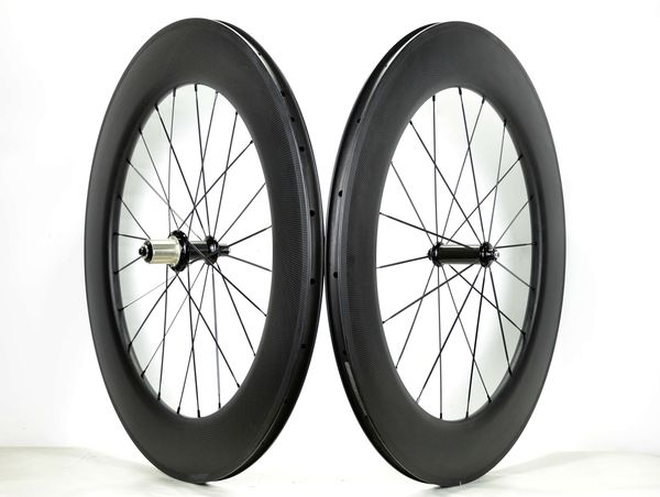 700c 88mm depth road bike carbon wheelset 23mm width clincher/tubular carbon wheel 3k matte weave u-shape rim
700c 88mm depth road bike carbon wheelset 23mm width clincher/tubular carbon wheel 3k matte weave u-shape rim