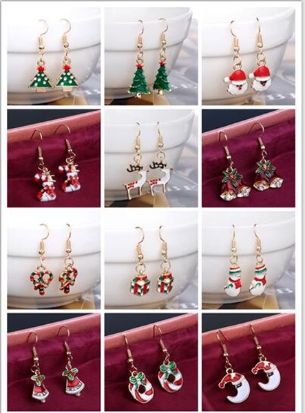 2017 new women earrings christmas santa claus snowman lovely tree bell christmas jewelry earring for women gifts, Silver
2017 new women earrings christmas santa claus snowman lovely tree bell christmas jewelry earring for women gifts, Silver