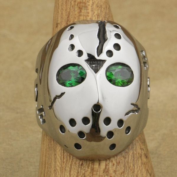 linsion 316l stainless steel halloween jason mask hockey green cz eyes mens biker rocker punk ring cubic zirconia ring 3f201, Golden;silver
linsion 316l stainless steel halloween jason mask hockey green cz eyes mens biker rocker punk ring cubic zirconia ring 3f201, Golden;silver