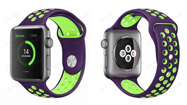 Hole Loops Silicone Replacement Bands for Apple Watch series 3 2 1 iwatch 38/42mm Wristwatch Strap Band Watchband sport strap 10pcs/l
Hole Loops Silicone Replacement Bands for Apple Watch series 3 2 1 iwatch 38/42mm Wristwatch Strap Band Watchband sport strap 10pcs/l