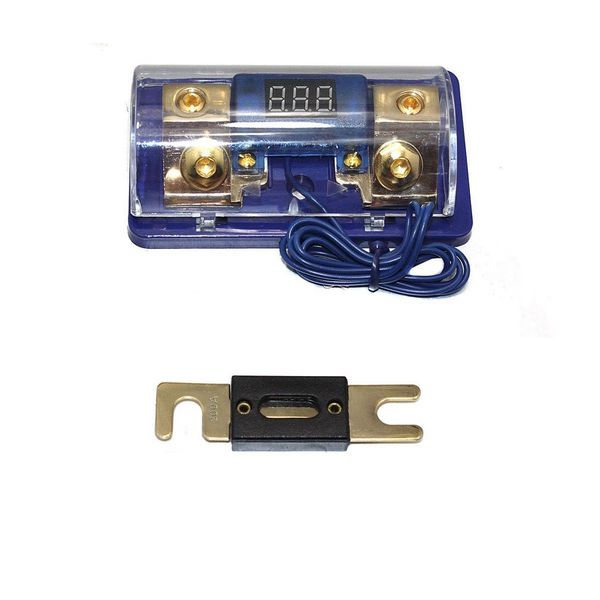Car Stereo Audio Led Display Digital Voltage Blue Base Inline ANL Fuse Holder 0 2 4 Gauge 200 Amp 200
Car Stereo Audio Led Display Digital Voltage Blue Base Inline ANL Fuse Holder 0 2 4 Gauge 200 Amp 200