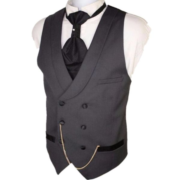 wholesale- custom made dark gray men suit vests slim fit formal waistcoat for man wedding prom vest double-breasted, Black;white
wholesale- custom made dark gray men suit vests slim fit formal waistcoat for man wedding prom vest double-breasted, Black;white