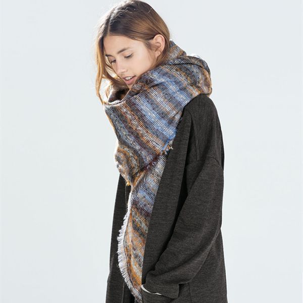 fashion plaid large warm winter scarf for women scarf women blanket shawls cashmere scarf color stripes keep warm scarves pashmina, Blue;gray
fashion plaid large warm winter scarf for women scarf women blanket shawls cashmere scarf color stripes keep warm scarves pashmina, Blue;gray
