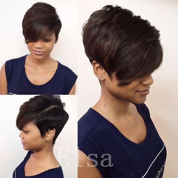 straight human hair natural black brazilian virgin short hair bob wig for african americans fashion style, Black;brown
straight human hair natural black brazilian virgin short hair bob wig for african americans fashion style, Black;brown