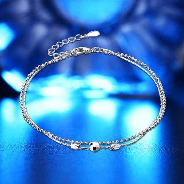 ankle bracelets beach jewelry 2017 new 925 sterling silver double layers anklets jewelry for women boot foot ship, Red;blue
ankle bracelets beach jewelry 2017 new 925 sterling silver double layers anklets jewelry for women boot foot ship, Red;blue