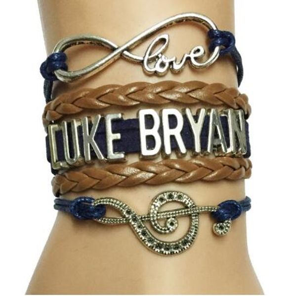 10pcs/lot drop shipping infinity love luke bryan music charm handmade leather wrap bracelet-custom musicale note singer fans bracelet, Golden;silver
10pcs/lot drop shipping infinity love luke bryan music charm handmade leather wrap bracelet-custom musicale note singer fans bracelet, Golden;silver