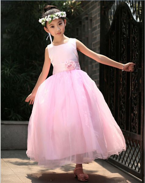brand new flower girl dresses with flower for wedding party communion pageant dress princess little girls kids/children dress, White;blue
brand new flower girl dresses with flower for wedding party communion pageant dress princess little girls kids/children dress, White;blue