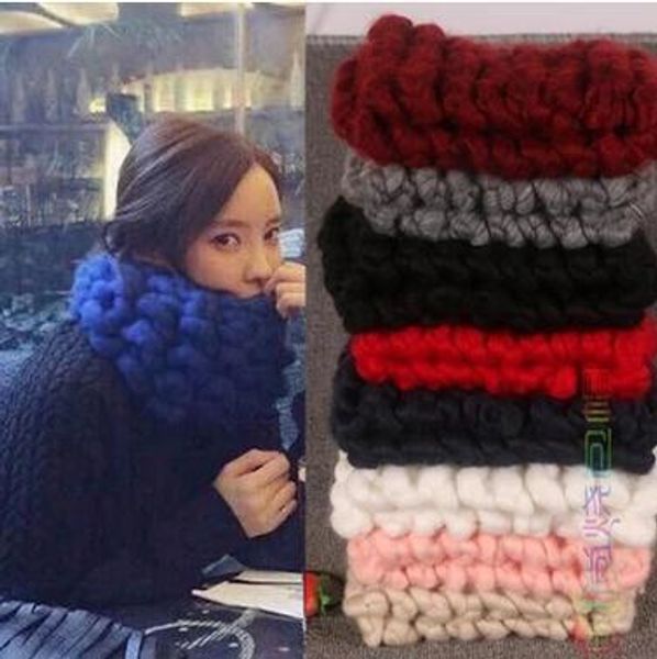 wholesale- 2016 korea fashion women lady winter warm knit ted neck warmer thick round snood scarf shawl 100% hand made, Blue;gray
wholesale- 2016 korea fashion women lady winter warm knit ted neck warmer thick round snood scarf shawl 100% hand made, Blue;gray