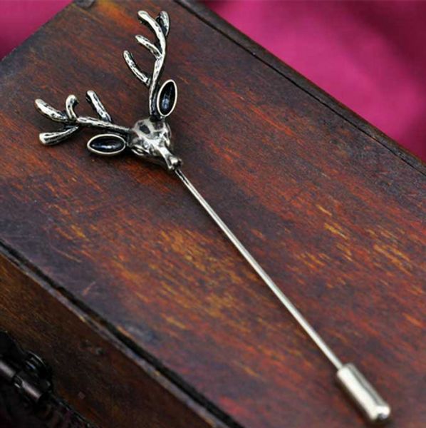 wholesale- 2016 new arrive mens brooches corsage lapel pin retro deer brooch collar pin accessories trendy lapel pin brooch boutonniere, Gray
wholesale- 2016 new arrive mens brooches corsage lapel pin retro deer brooch collar pin accessories trendy lapel pin brooch boutonniere, Gray