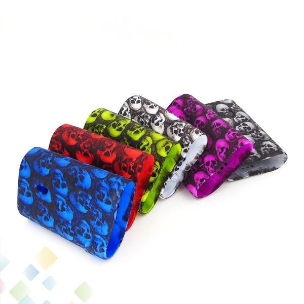 

G320 Skull Head Silicone Case Soft Silicon Cases Colorful Rubber Sleeve Cover Skin For G320w TC Box Mod DHL Free