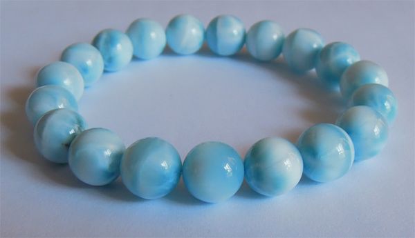 natural larimar stretch bracelet round jewelry gems beads 10mm 02447, Black
natural larimar stretch bracelet round jewelry gems beads 10mm 02447, Black