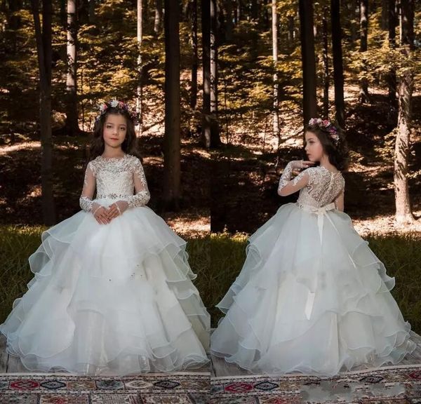 holy white lovely flower girls dresses 2020 lace sheer long sleeves ruched tulle floor length tiered skirts girls pageant gowns, White;blue
holy white lovely flower girls dresses 2020 lace sheer long sleeves ruched tulle floor length tiered skirts girls pageant gowns, White;blue