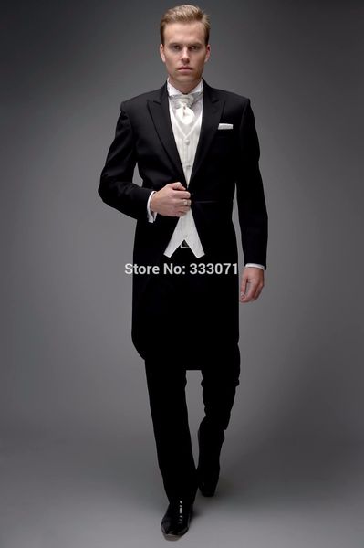 wholesale- custom made slim fit groom tuxedos man suit notch lapel groomsman men wedding party tail coat jacket+pants+vest+tie, White;black
wholesale- custom made slim fit groom tuxedos man suit notch lapel groomsman men wedding party tail coat jacket+pants+vest+tie, White;black