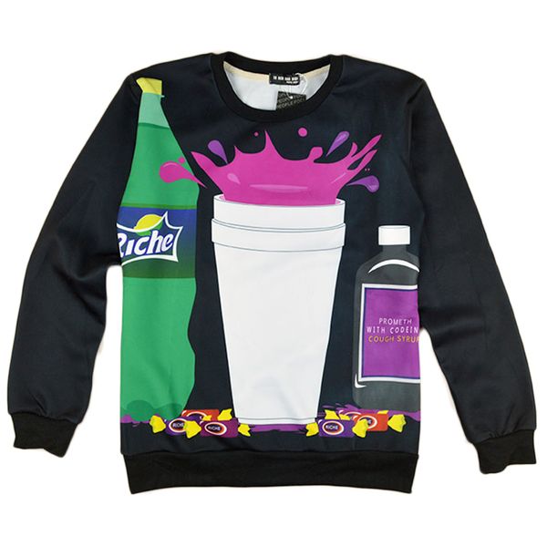 wholesale- alisister women/men harajuku 3d hoodies sweatshirts print bar cup drink cookie clothing casual tie dye sweatshirt, Black
wholesale- alisister women/men harajuku 3d hoodies sweatshirts print bar cup drink cookie clothing casual tie dye sweatshirt, Black