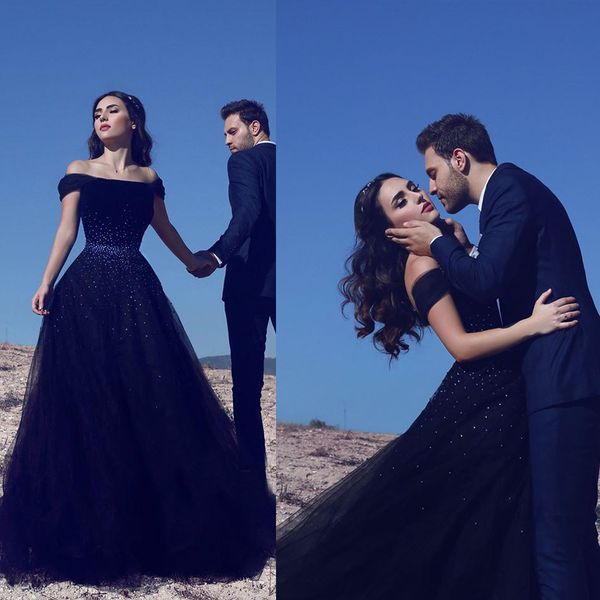 tulle a-line glamorous elegant prom dresses off-the-shoulder beadings dark-navy evening gown vestidos de graduacion 2021, Black
tulle a-line glamorous elegant prom dresses off-the-shoulder beadings dark-navy evening gown vestidos de graduacion 2021, Black