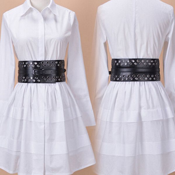 wholesale- 2016 new fashion women leather belt metal hollow wide designer vintage metal buckle belts luxury female exaggerated waist belt, Black;brown
wholesale- 2016 new fashion women leather belt metal hollow wide designer vintage metal buckle belts luxury female exaggerated waist belt, Black;brown