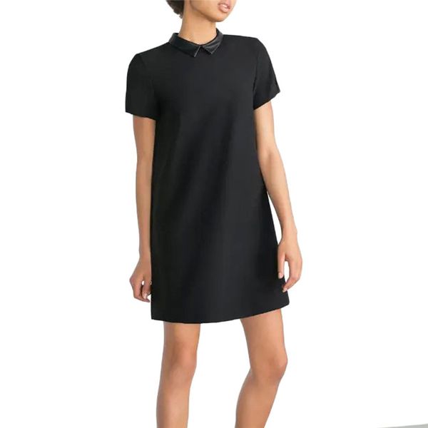 wholesale- women faux pu leather collar black dress short sleeve summer turn-down collar a-line mini dress vestidos casual dress qz2292, White;black
wholesale- women faux pu leather collar black dress short sleeve summer turn-down collar a-line mini dress vestidos casual dress qz2292, White;black