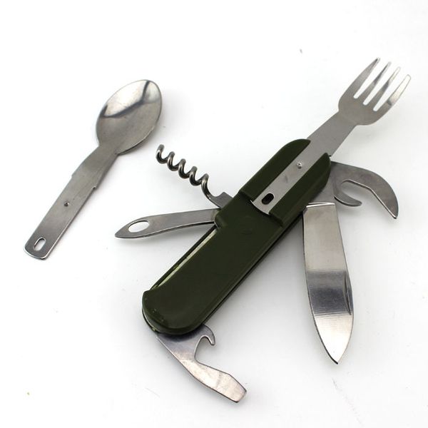 multi portable folding fork spoon knife set bottle opener outdoor tableware for camping hiking trecking bbq picnic
multi portable folding fork spoon knife set bottle opener outdoor tableware for camping hiking trecking bbq picnic