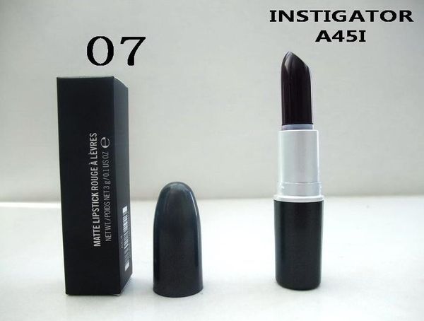 Makeup NEW Hight quality MATTE Lipstick 3g with english name lip stick instigator
Makeup NEW Hight quality MATTE Lipstick 3g with english name lip stick instigator