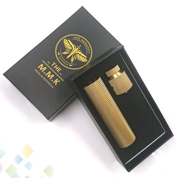 The MMK MOD KIT 24MM Diameter Brass Material Gold Black 2 Colors Fit 18650 Battery Electronic Cigarette DHL Free
The MMK MOD KIT 24MM Diameter Brass Material Gold Black 2 Colors Fit 18650 Battery Electronic Cigarette DHL Free